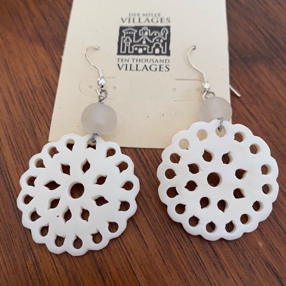 Beautifully Hand Made Boho Mandala Earrings - Picture 8 of 9